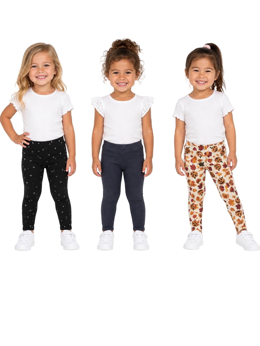 Girls' Cozy Stretch Leggings for Fall